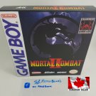 MORTAL KOMBAT II - Nintendo Game Boy Custom replacement Box optional w  Insert Tray & PVC Protector