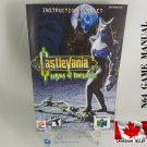 N64 - CASTLEVANIA LEGACY OF DARKNESS - Nintendo64 Replacement Instruction Manual Booklet