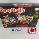 OGRE BATTLE - SNES, Super Nintendo Custom Replacement Box optional w  Insert Tray & PVC Protector