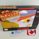 PAC-MAN 2 NEW ADVENTURES - SNES, Super Nintendo Custom Box optional w  Insert Tray & PVC ProtecT