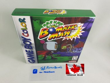 POCKET BOMBERMAN GBC - Nintendo Game Boy Color Custom Box optional w  Insert Tray & PVC Protect