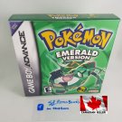 POKEMON EMERALD - Nintendo GBA Custom Replacement Box with Insert Tray & PVC Protector