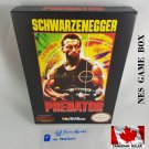 PREDATOR - NES, Nintendo Custom replacement BOX optional w  Dust Cover & PVC Protector