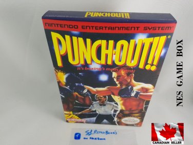PUNCH OUT! (MR. DREAM) - NES, Nintendo Custom replacement BOX optional w  Dust Cover & PVC Protector