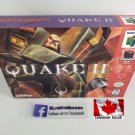 QUAKE 2 - N64, Nintendo64 Custom Box optional w  Insert Tray & PVC Protector