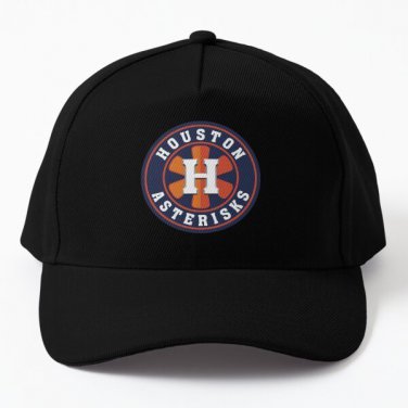 Houston Asterisks Parody Baseball Logo Baseball Cap Hat Black Hip Hop Snapback
