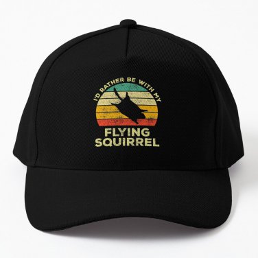 I&acirc;��d Rather Be With My Flying Squirrel Vintage Gift For Lizard Owners Cap Hat