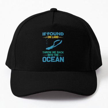 If Found On Land Throw Me Back Into The Ocean Baseball Cap Hat Casquette Snapback