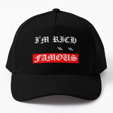 I'm Rich and Famous Baseball Cap Unisex Hat Casquette Snapback