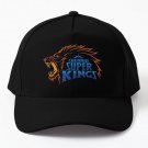 Ipl 2023 Chennai Super Kings Baseball Cap Hat Czapka Black Printed