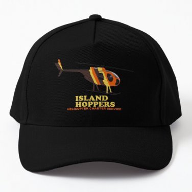 Island Hoppers Baseball Cap Hat Snapback Black Hip Hop Czapka Printed Sport