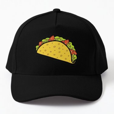 It Is Taco Time In Pink Baseball Cap Hat Casquette Czapka Printed