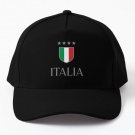 Italia Grey Baseball Cap Hat Hip Hop Printed Czapka Black Snapback