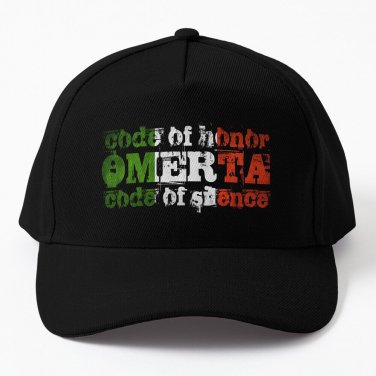 Italian Code of Honor Omerta Code of silence Italia Baseball Cap Hat Casquette Snapback