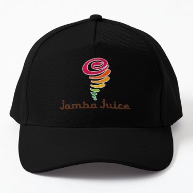 Jamba Juice Baseball Cap Hat Casquette Printed Black Snapback Hip Hop Sport