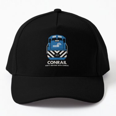 Keep It Moving With Conrail Gp40 Baseball Cap Casquette Hat Black Snapback Mens