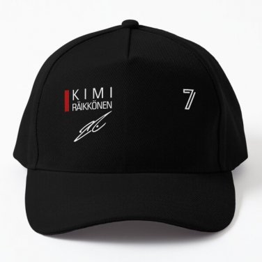 Kimi Raikkonen Baseball Cap Hat Hip Hop Czapka Black Snapback Casquette