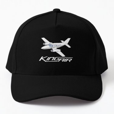 King Air Aircraft Baseball Cap Hat Hip Hop Casquette Black