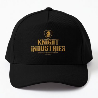 Knight Industries 1982 Baseball Cap Hat Casquette Printed Black Sport