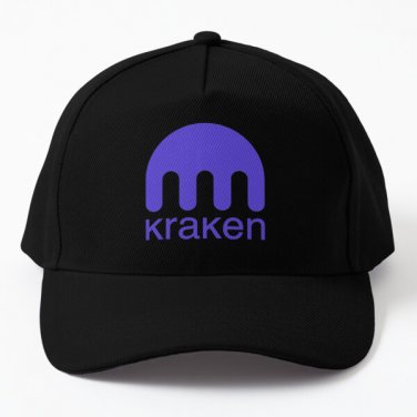 Kraken Logo Bitcoin Btc Cryptocurrency C Cap Hat Casquette Black Mens Snapback Women