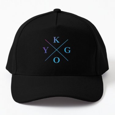 Kygo Blue Violet Baseball Cap Hat Printed Black Czapka Hip Hop