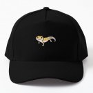 Leopard Gecko Baseball Cap Hat Printed Snapback Czapka Hip Hop Black