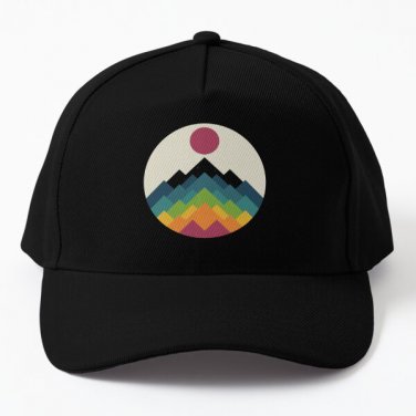Life Is A Mountain Baseball Cap Hat Snapback Hip Hop Czapka Printed Casquette Black