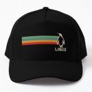 Linux Penguin Baseball Cap Hat Czapka Printed Black