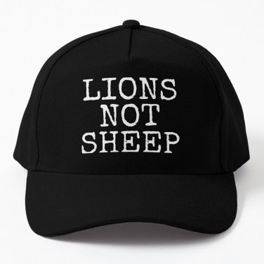 Lions Not Sheep Distressed Baseball Cap Unisex Hat Casquette Snapback
