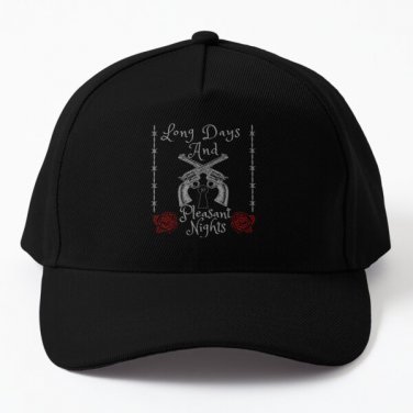 Long Days And Pleasant Nights The Dark Baseball Cap Hat Casquette Black Mens