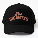 Los Gigantes Baseball Distressed Vintage Baseball Cap Hat Black Printed Casquette