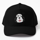 LOVE Black and White Bernedoodle Baseball Cap Unisex Hat Casquette Snapback