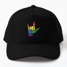 Love Sign I Love Lgbt Pride Flag Asl Baseball Cap Hat Casquette Hip Hop Sport