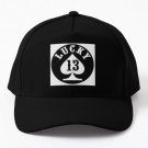 Lucky 13 Baseball Cap Hat Snapback Black Women Casquette