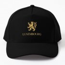 Luxembourg Gold Baseball Cap Hat Black Snapback Printed Hip Hop