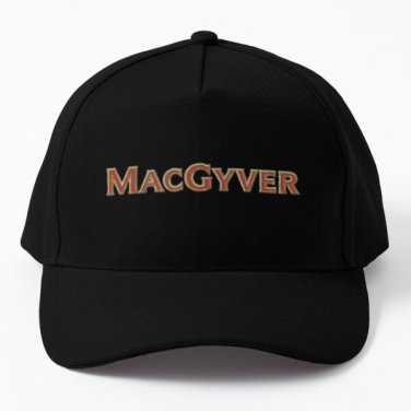 Macgyver Baseball Cap Hat Snapback Women Mens Casquette Black