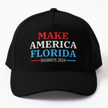 Make America Florida Desantis 2024 Baseball Cap Casquette Hat Women Snapback Black