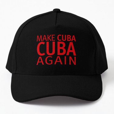 Make Cuba Cuba Again - Red Variant Baseball Cap Unisex Hat Casquette Snapback