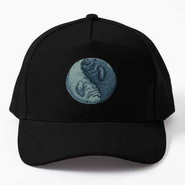 Manatee Yin and Yang  Dugong  Manatee County Baseball Cap Hat Casquette Snapback
