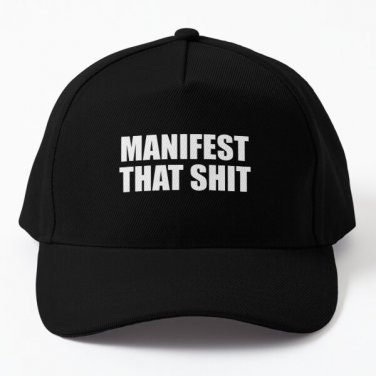 Manifest That Baseball Cap Casquette Hat Snapback Women Mens Black