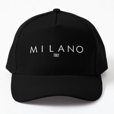 Milano Italy Baseball Cap Hat Mens Black Hip Hop Snapback Casquette