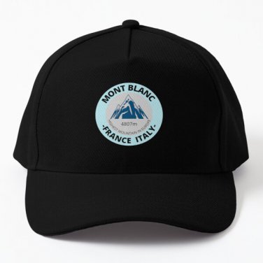 Mont Blanc Baseball Cap Hat Black Hip Hop Casquette Mens