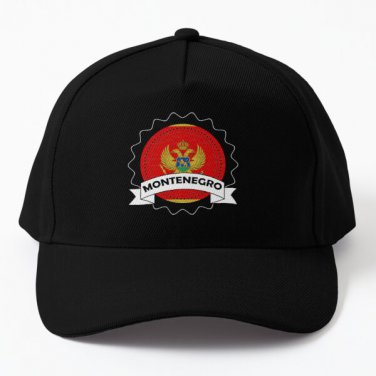 Montenegro Emblem Badge Flag Baseball Cap Casquette Hat Black Women Mens