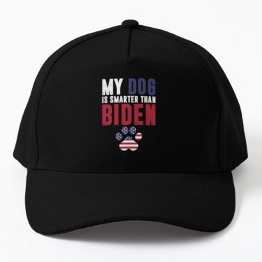 My Dog Is Smarter Than Biden Joe Biden Baseball Cap Hat Mens Casquette Women
