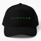 Mysterious Numbers Lost Fandom Baseball Cap Casquette Hat Mens Black Snapback Women