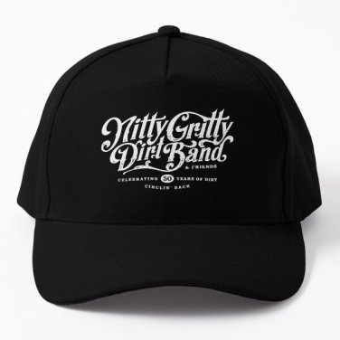 Nitty Gritty Dirt Band Celebrating 50 Ye Baseball Cap Hat Black Czapka Hip Hop Printed