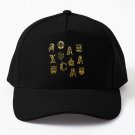 Oaxaca Alphabets Vintage Gold Baseball Cap Casquette Hat Black Snapback