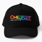 One Voice Logo With White Text Baseball Cap Casquette Hat Black Snapback Mens