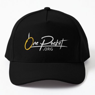Onepocket Org Logo On Black Background Baseball Cap Hat Casquette Printed Black Snapback