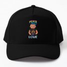 Peace And Love Baseball Cap Casquette Hat Black Women Mens Snapback
